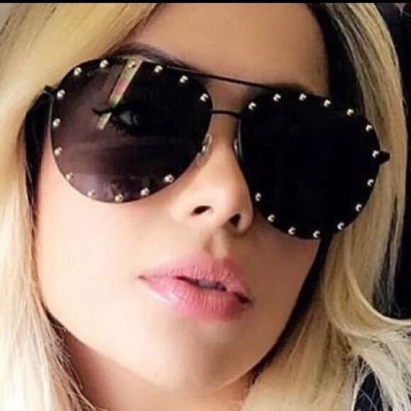 SUNGLASSES DIAMOND RHINESTONES SHADES - Picture 3 of 4